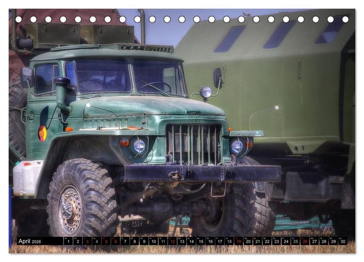 Produktbild: alte K&auml;mpfer- Milit&auml;rfahrzeuge des Ostblocks (Tischkalender 2026 DIN A5 quer), CALVENDO Monatskalender