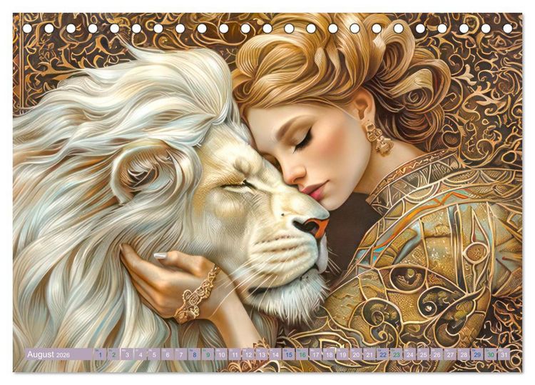 Produktbild: Art Deco - Im Stil von Art Deco (Tischkalender 2026 DIN A5 quer), CALVENDO Monatskalender