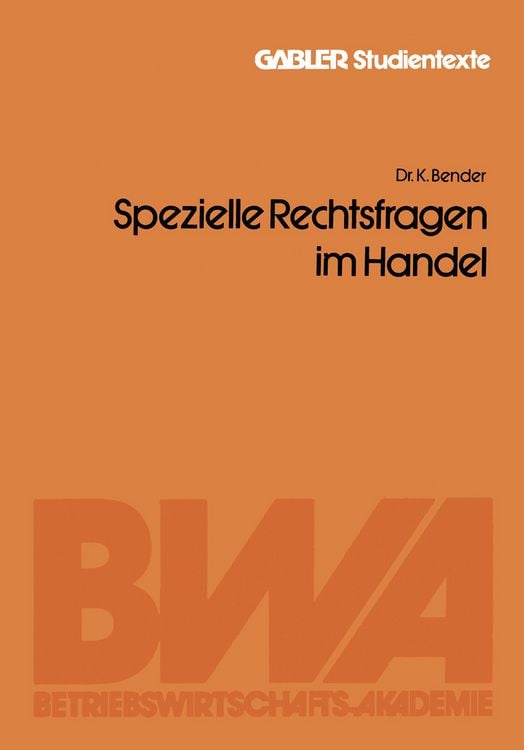 Produktbild: Spezielle Rechtsfragen im Handel