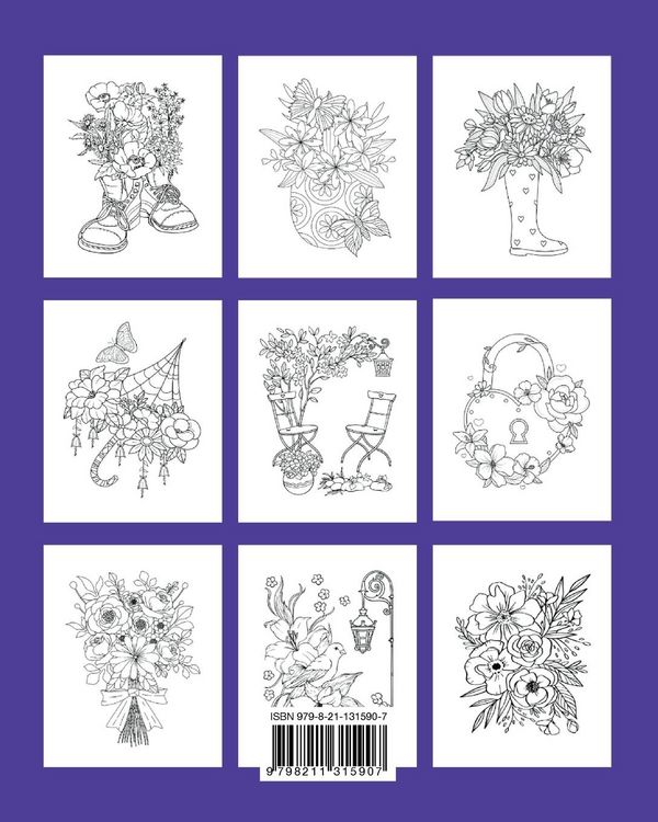 Produktbild: Spring Large Print Adult Coloring Book