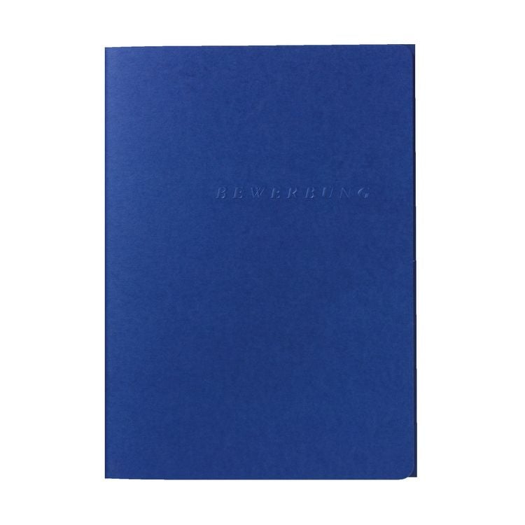 Produktbild: Herlitz Karton-Bewerbungsmappe A4 3-teilig blau