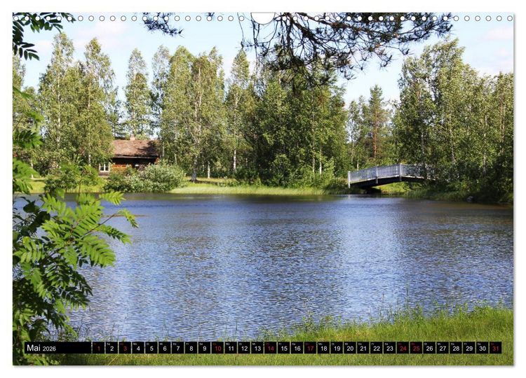 Produktbild: Sommer in Schwedens Lappland (Wandkalender 2026 DIN A3 quer), CALVENDO Monatskalender