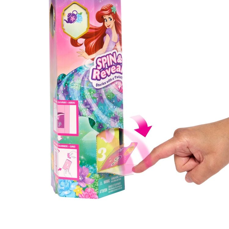 Produktbild: Disney Prinzessin Spin & Reveal Arielle-Modepuppe und Accessoires mit 11 Überraschungen