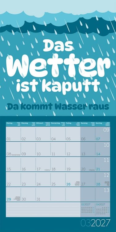 Produktbild: Einspruch Kalender 2027 - 30x30 - Art12
