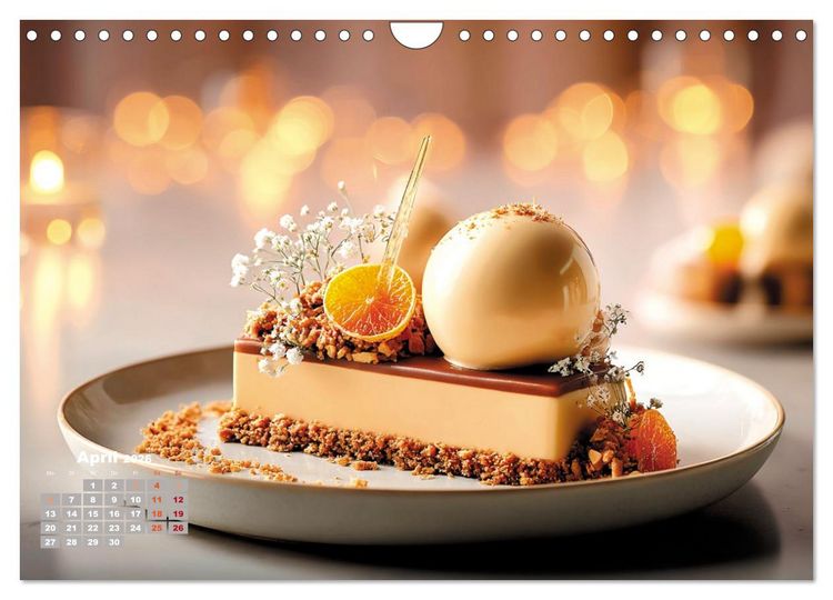 Produktbild: S&uuml;&szlig;e Verf&uuml;hrungen - Exquisite Desserts (Wandkalender 2026 DIN A4 quer), CALVENDO Monatskalender