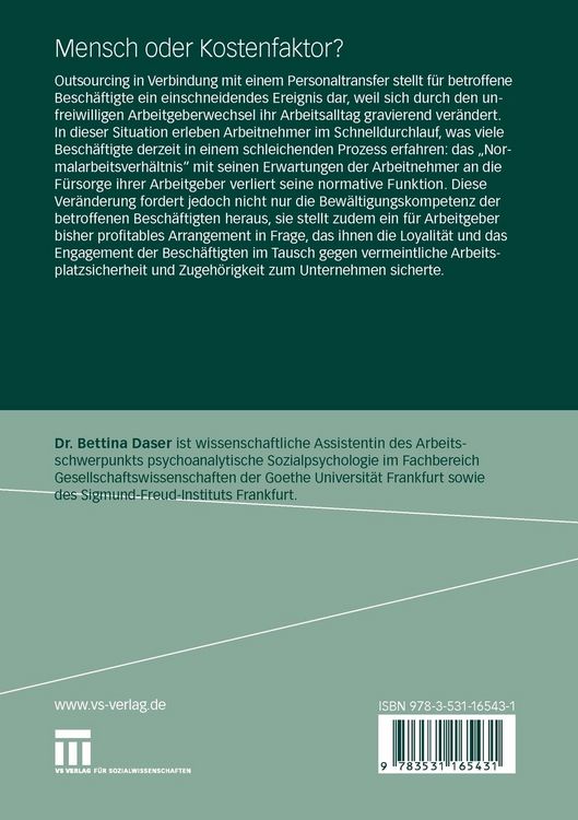 Produktbild: Mensch oder Kostenfaktor?