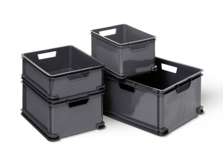 Produktbild: Curver 174229 Aufbewahrungsbox Unibox Classic XL stapelbar (B x H x T) 525 x 280 x 430 mm Silber 1 St.