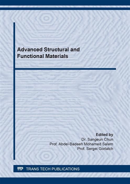 Produktbild: Advanced Structural and Functional Materials