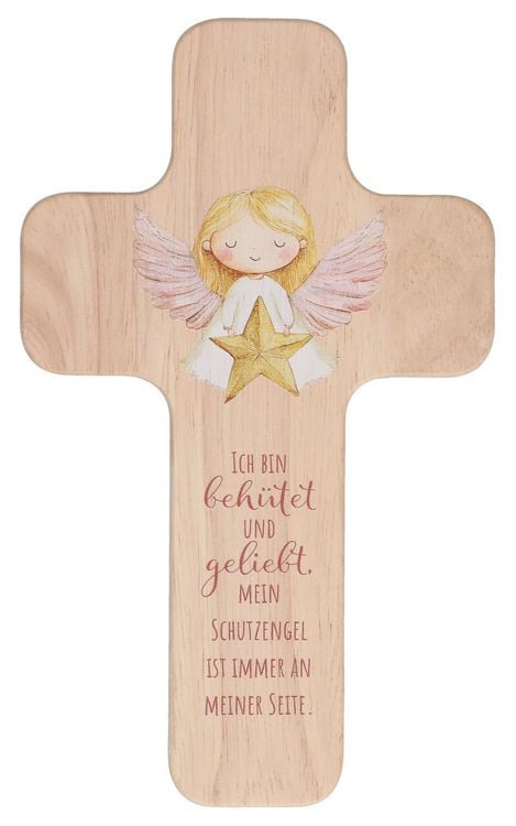 Produktbild: Kinderholzkreuz - Schutzengel