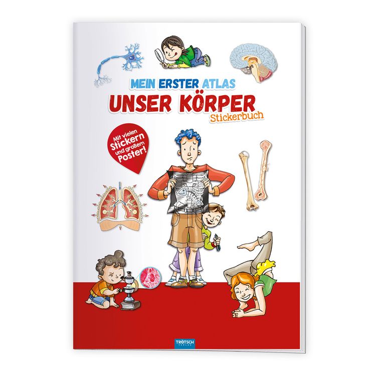 Produktbild: Tr&ouml;tsch Stickerbuch Mein erster Atlas Unser K&ouml;rper