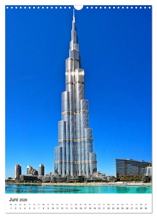 Produktbild: Dubai - faszinierende Highlights (Wandkalender 2026 DIN A3 hoch), CALVENDO Monatskalender