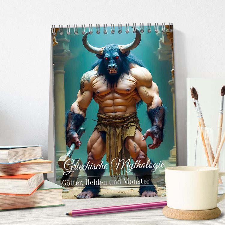 Produktbild: Griechische Mythologie - G&ouml;tter, Helden und Monster (Tischkalender 2026 DIN A5 hoch), CALVENDO Monatskalender