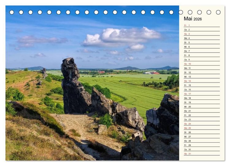 Produktbild: Der Harz - Sagenumwoben und Wildromantisch (Tischkalender 2026 DIN A5 quer), CALVENDO Monatskalender
