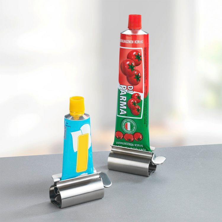 Produktbild: Tubenpresse EDELSTAHL, 3er Set, Tuben restlos entleeren