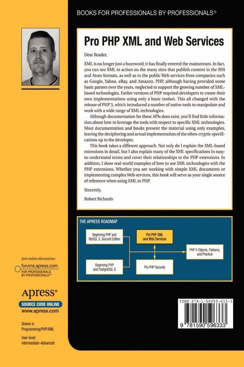 Produktbild: Pro PHP XML and Web Services