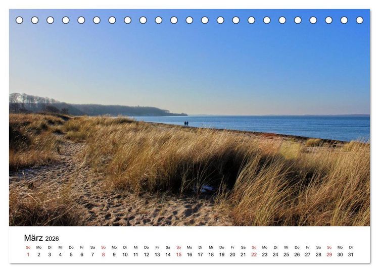 Produktbild: Ostseek&uuml;ste 2026 (Tischkalender 2026 DIN A5 quer), CALVENDO Monatskalender