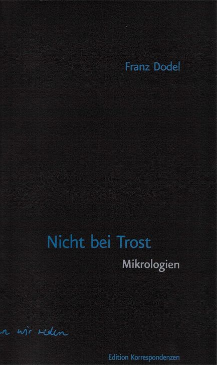 Produktbild: Nicht bei Trost. Mikrologien