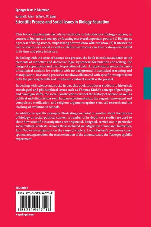 Produktbild: Scientific Process and Social Issues in Biology Education