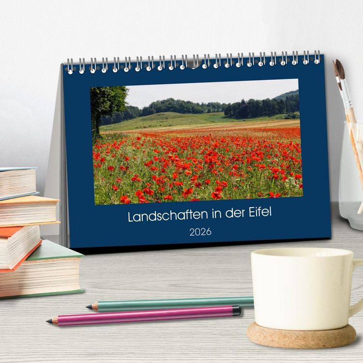 Produktbild: Landschaften in der Eifel (Tischkalender 2026 DIN A5 quer), CALVENDO Monatskalender