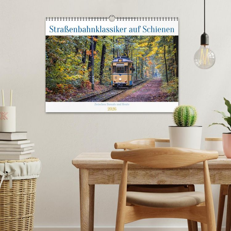 Produktbild: Stra&szlig;enbahnklassiker auf Schienen (Wandkalender 2026 DIN A3 quer), CALVENDO Monatskalender
