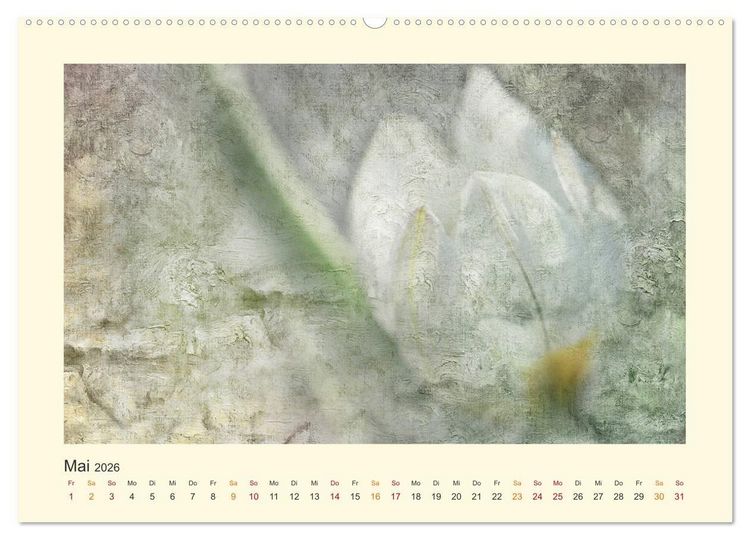 Produktbild: Fotografie trifft Malerei (hochwertiger Premium Wandkalender 2026 DIN A2 quer), Kunstdruck in Hochglanz