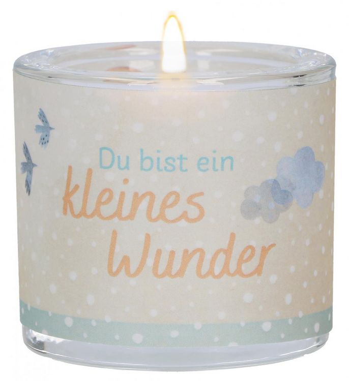 Produktbild: Glaswindlicht zur Geburt - Du bist ein kleines Wunder