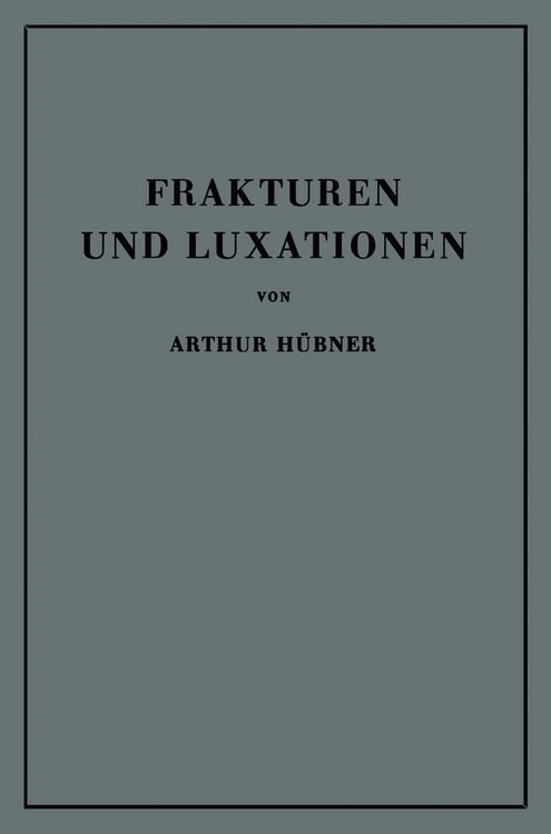 Produktbild: Frakturen und Luxationen