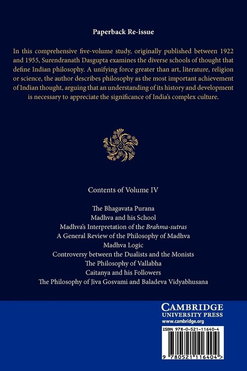 Produktbild: A History of Indian Philosophy
