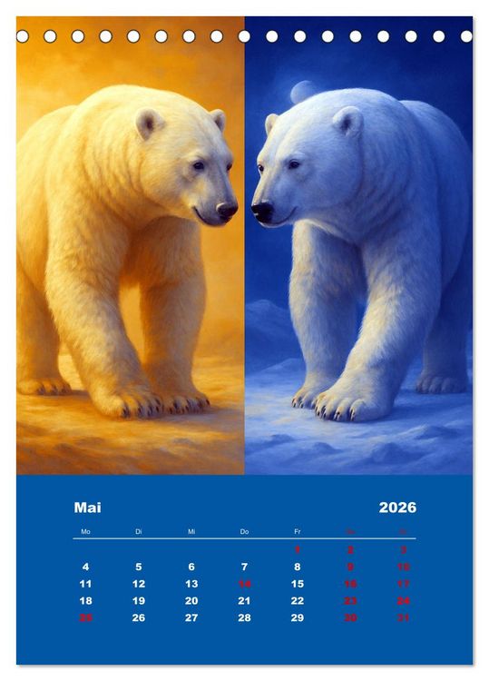 Produktbild: Spiegelwildnis (Tischkalender 2026 DIN A5 hoch), CALVENDO Monatskalender