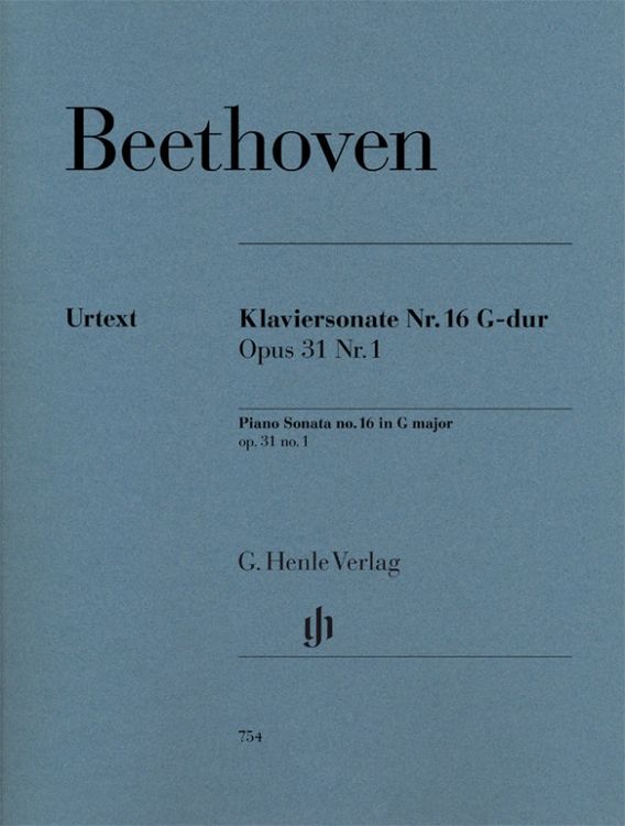 Produktbild: Ludwig van Beethoven - Klaviersonate Nr. 16 G-dur op. 31 Nr. 1