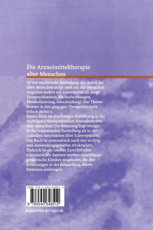 Produktbild: Arzneimitteltherapie f&uuml;r &auml;ltere Menschen
