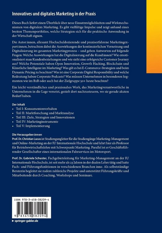 Produktbild: Innovatives und digitales Marketing in der Praxis