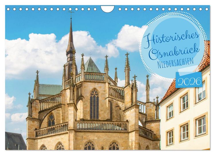 Produktbild: Historisches Osnabr&uuml;ck - Niedersachsen (Wandkalender 2026 DIN A4 quer), CALVENDO Monatskalender