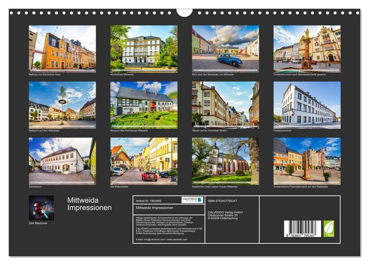 Produktbild: Mittweida Impressionen (Wandkalender 2026 DIN A3 quer), CALVENDO Monatskalender