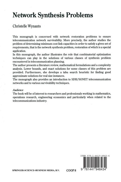 Produktbild: Network Synthesis Problems