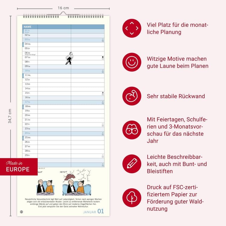 Produktbild: Loriot Planer f&uuml;r zwei 2027