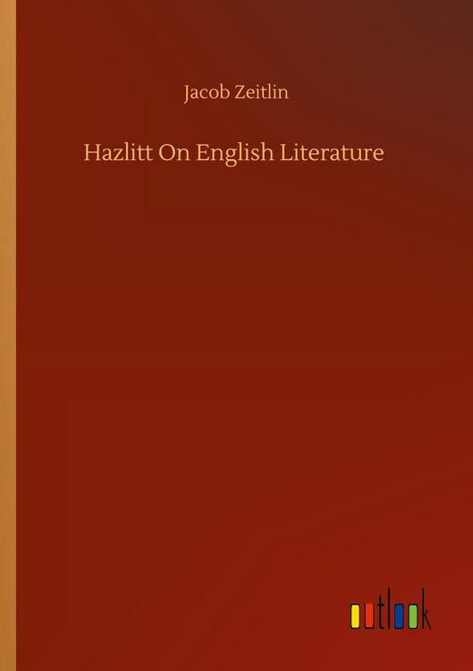 Produktbild: Hazlitt On English Literature