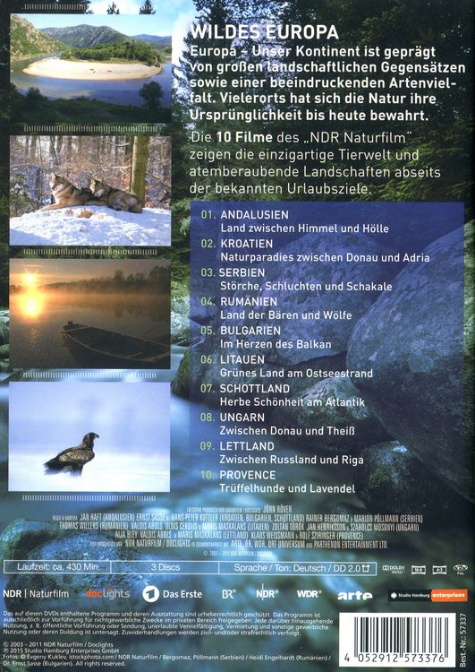 Produktbild: Wildes Europa [3 DVDs]