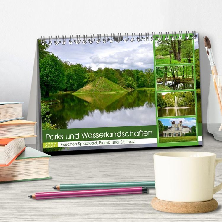 Produktbild: Parks und Wasserlandschaften (Tischkalender 2027 DIN A5 quer), CALVENDO Monatskalender
