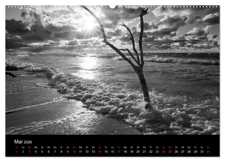 Produktbild: Strandspaziergang an der Ostsee (hochwertiger Premium Wandkalender 2026 DIN A2 quer), Kunstdruck in Hochglanz