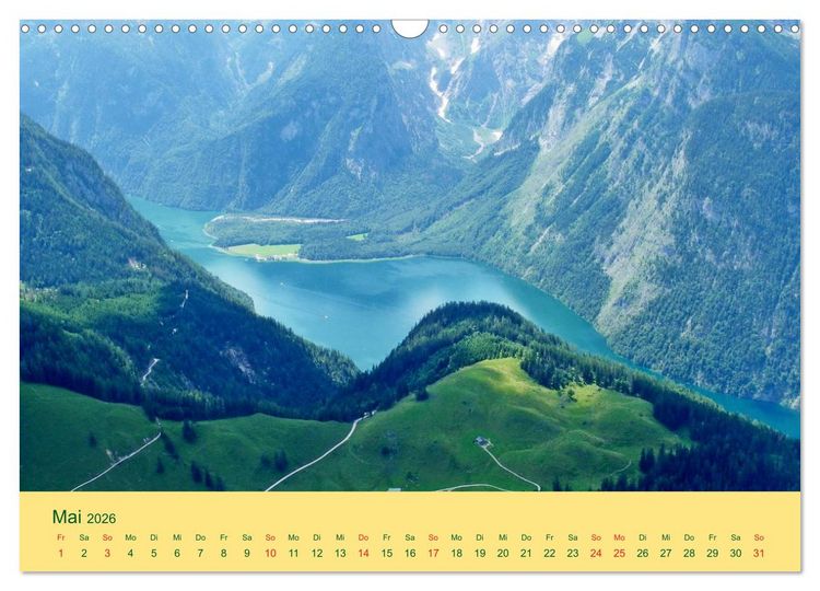 Produktbild: Bergseen - Juwelen der Berge (Wandkalender 2026 DIN A3 quer), CALVENDO Monatskalender