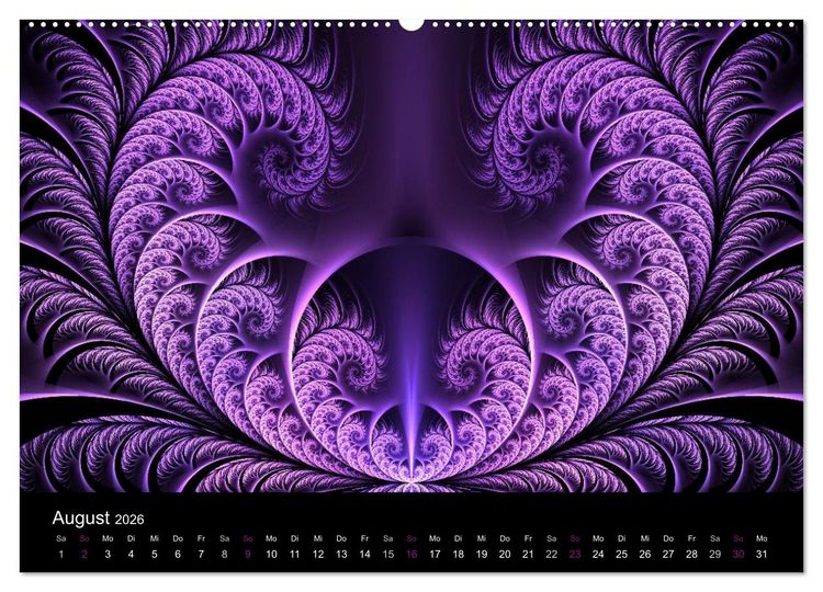 Produktbild: Die Farbe Lila (Wandkalender 2026 DIN A2 quer), CALVENDO Monatskalender