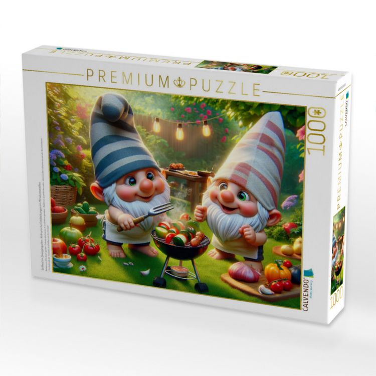 Produktbild: CALVENDO Puzzle Grillfest im Zwergengarten: Kulinarische Entdeckungen im Miniaturparadies | 1000 Teile Lege-Gr&ouml;&szlig;e 64x48cm Foto-Puzzle f&uuml;r gl&uuml;ckliche S
