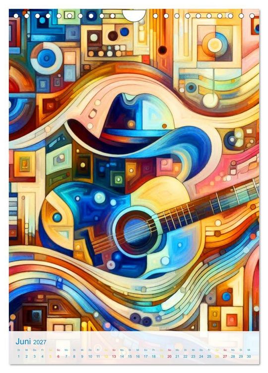 Produktbild: Syn&auml;sthetische Kunst - Musik in Farben und Formen (Wandkalender 2027 DIN A4 hoch), CALVENDO Monatskalender