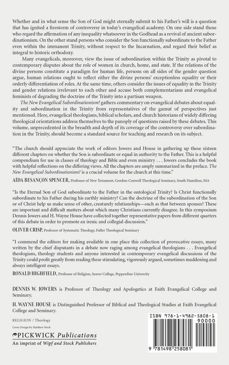 Produktbild: The New Evangelical Subordinationism?