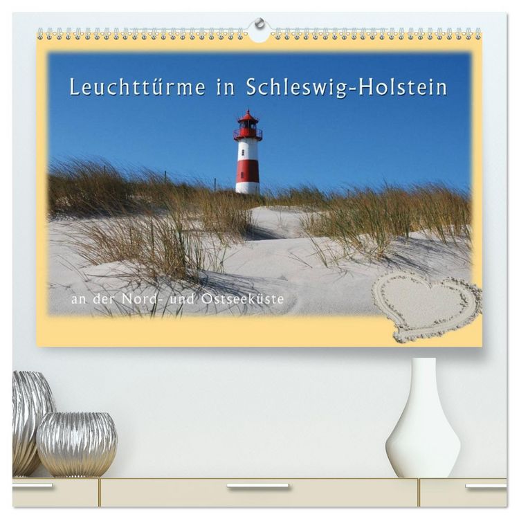 Produktbild: Leuchtt&uuml;rme Schleswig-Holsteins (hochwertiger Premium Wandkalender 2026 DIN A2 quer), Kunstdruck in Hochglanz