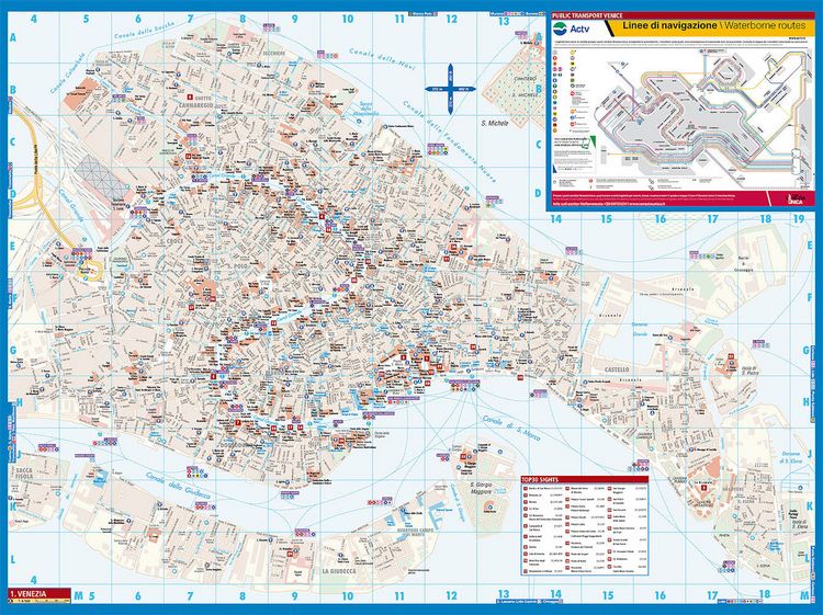 Produktbild: Venice, Venedig, Borch Map