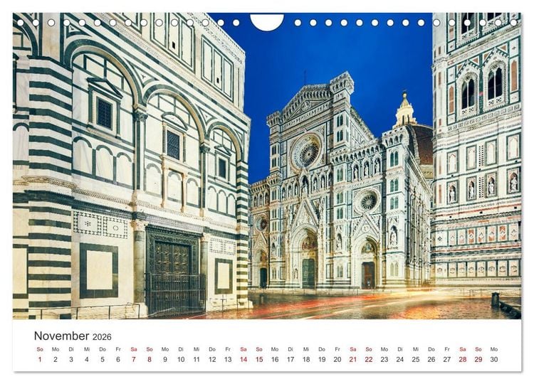 Produktbild: Florenz - Die Hauptstadt der Toskana. (Wandkalender 2026 DIN A4 quer), CALVENDO Monatskalender