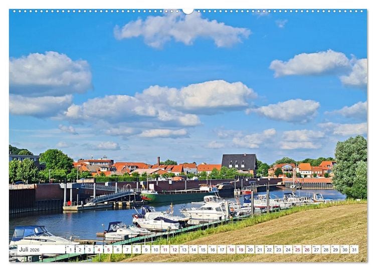 Produktbild: Boizenburg an der Elbe - Fliesenstadt im Dreil&auml;ndereck (hochwertiger Premium Wandkalender 2026 DIN A2 quer), Kunstdruck in Hochglanz