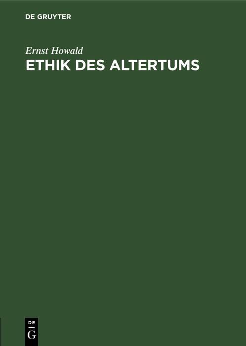 Produktbild: Ethik des Altertums